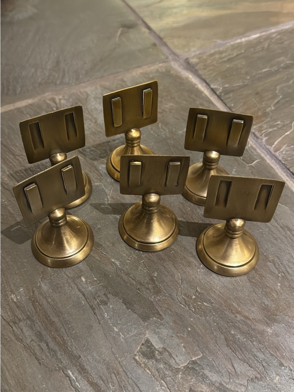 Brass Place Card Holders